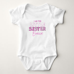 Jag är den söta lilla systern Rosa Minimalist T Shirt