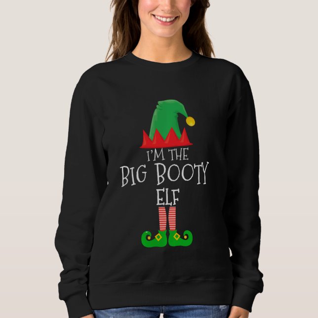 Jag är den stora Bootyn Elf Group Matching Family  T Shirt (Framsida)