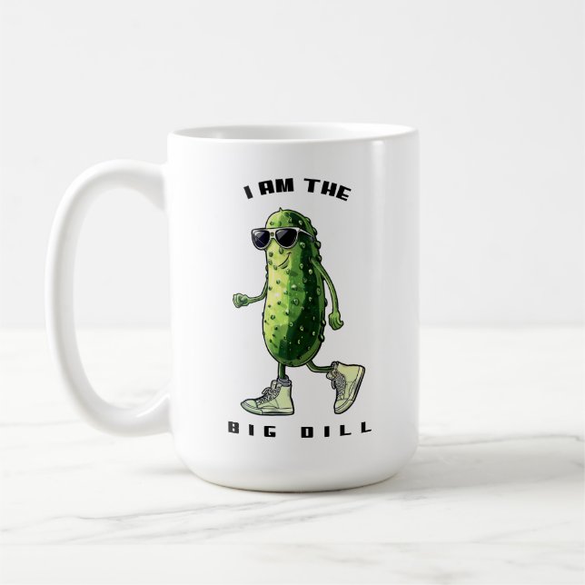 Jag är den store gurkan (surlaget) kaffemugg (Vänster)