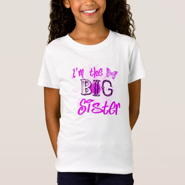 Jag är den store syster barn t-shirt (Framsida)