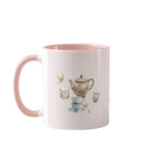 Jag är den teinspirerade kaffekoppen – Rosa & Mono