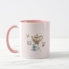 Jag är den teinspirerade kaffekoppen – Rosa & Mono Mugg