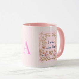 Jag är den teinspirerade kaffekoppen – Rosa & Mono Mugg