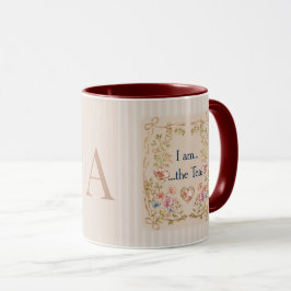 Jag är den teinspirerade kaffekoppen – Taupe Monog Mugg