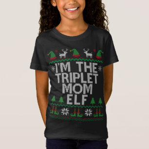 Jag är den trötta Pappa Elf Funny-familjen som mat T Shirt