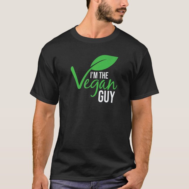 Jag är den veganska killen Premium T Shirt (Framsida)