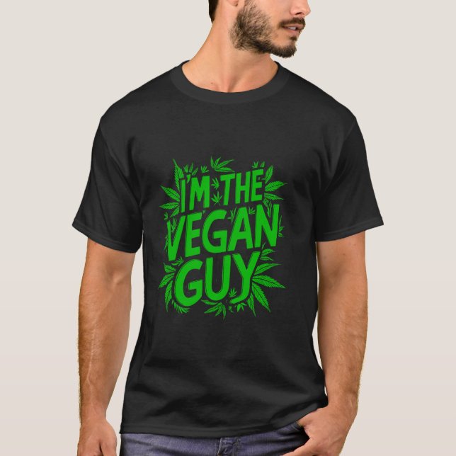 Jag är den veganska killen t shirt (Framsida)