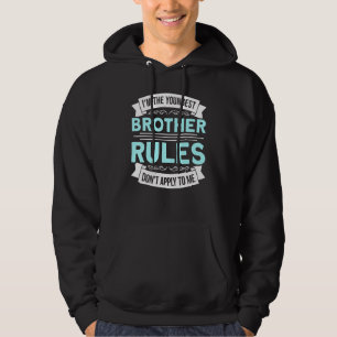 Jag är den yngsta brodern Regler som inte gäller f Hoodie