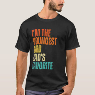 Jag är den yngsta och pappas favoritmän, kvinnor, t shirt