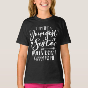 Jag är den yngsta syster Sarcasm Älskare Cute Sist T Shirt