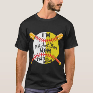 Jag är deras första Fläkt-softball Baseball Mamma T Shirt