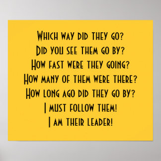 Jag är deras ledare! Poster