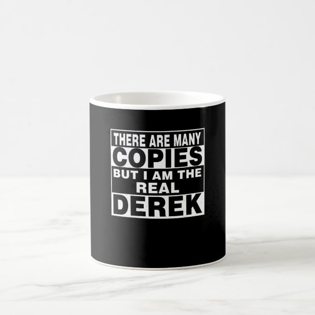 Jag är Derek Funny Roligt för personlig Personlig Kaffemugg (Center)