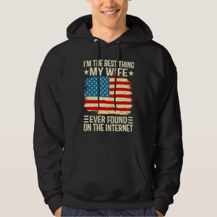 Jag är det bästa min fru någonsin hittat på intern hoodie