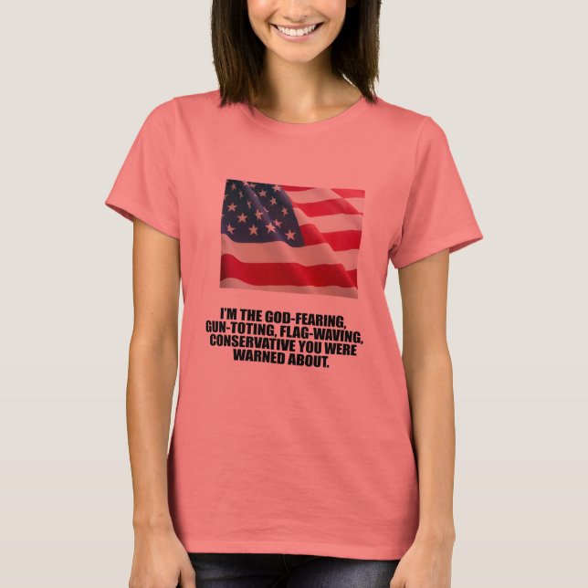 JAG ÄR DET GOD FEARING-KONSERVATIVET TEE (Framsida)