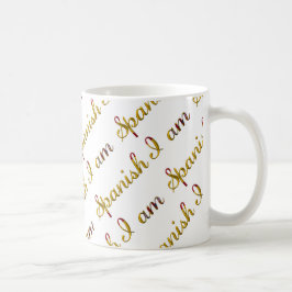 Jag är det spanska Pridet Typography Mönster Kaffemugg