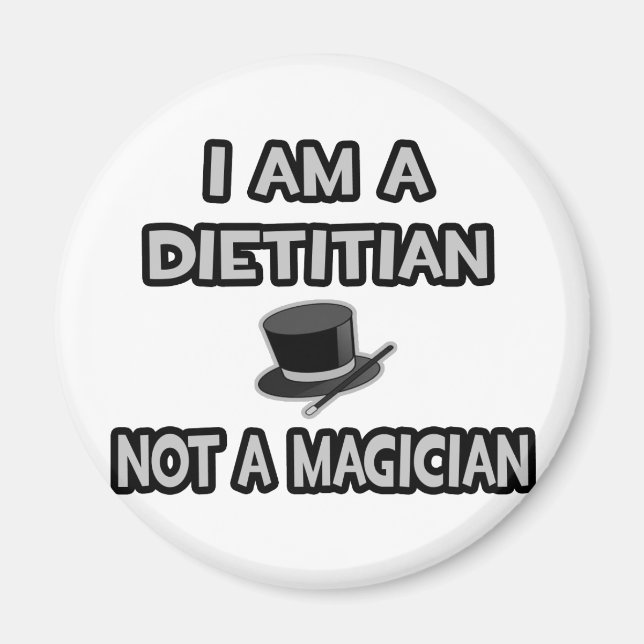 Jag är dietist.. Inte en magiker Magnet (Framsidan)