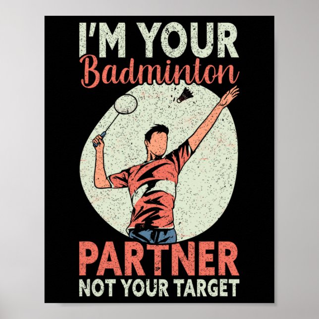 Jag är din Badminton-partner, inte din måltavla? Poster (Framsidan)