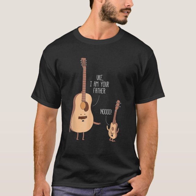 Jag är din Far Guitar Music T Shirt (Framsida)