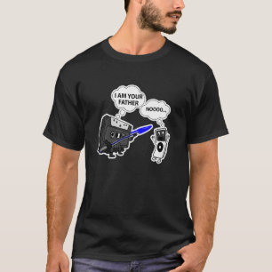 Jag är din Far-kassett Vs Mp3 Player Retro Funn T Shirt