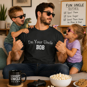 Jag Är Din Farbror Bob Roligt Personligt Namn Pres T-shirt
