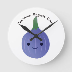 Jag är din Figgest fläkt fig Rund Klocka