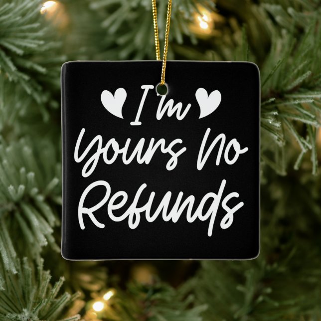 Jag är din gåva utan återbetalning av Valentines d Julgransprydnad Keramik (Träd)