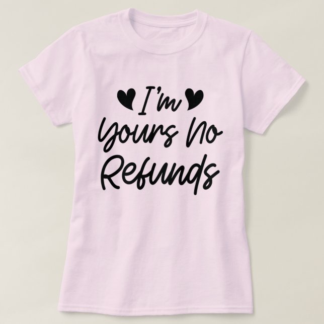 Jag är din gåva utan återbetalning av Valentines d T Shirt (Design framsida)
