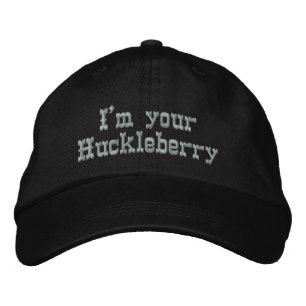 Jag är din Huckleberry Broderad Keps