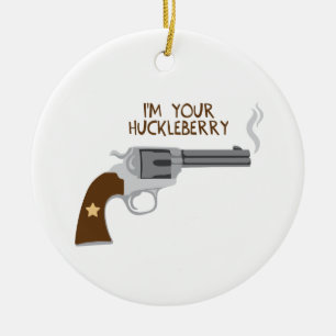 Jag är din Huckleberry Julgransprydnad Keramik