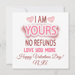 Jag är din inga reflexioner av Heart Photo Valenti Julkort