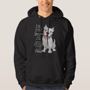 Jag är din Pitbull din vän din partner Hund Lov Hoodie