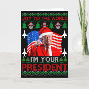 Jag Är Din President 47:e Trump 2024 Fula Jul S Kort