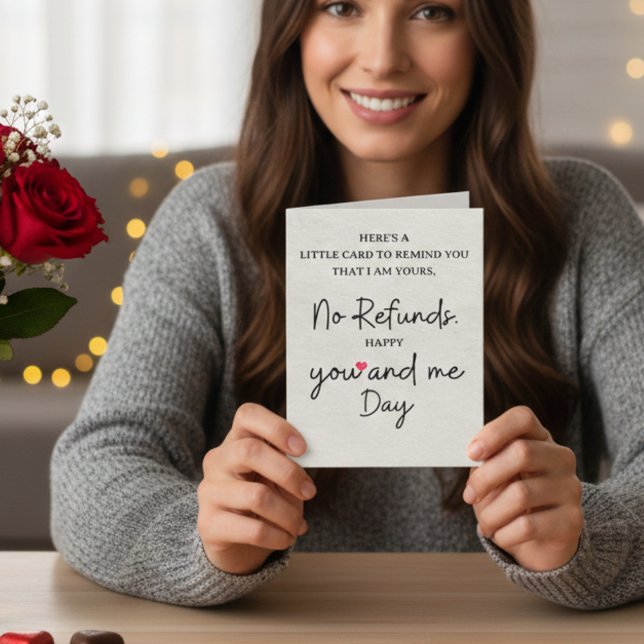 Jag är din roliga romantiska årsdag kärleksdesign inbjudan (I Am Yours Funny Romantic Anniversary Love)