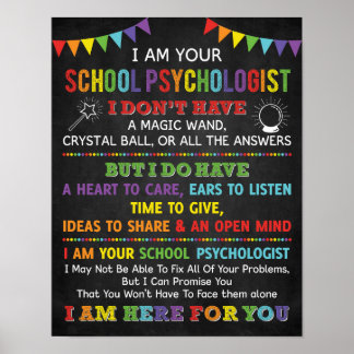 Jag är din skolpsykolog Poster