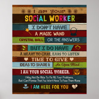 Jag är din Social-arbetares inspiration Poster