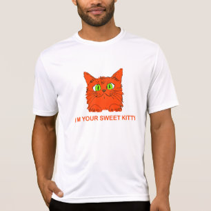 Jag är din söta katt - Röd katt av konstnären Luki T Shirt