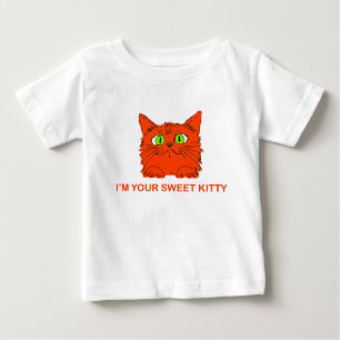 Jag är din söta katt - Röd katt av konstnären Luki T Shirt