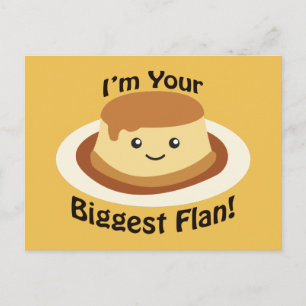 Jag är din största Flan Vykort