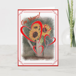 JAG ÄR DIN VALENTINA SUNFLOWERS HELGKORT