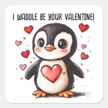 Jag är din Valentine Penguin