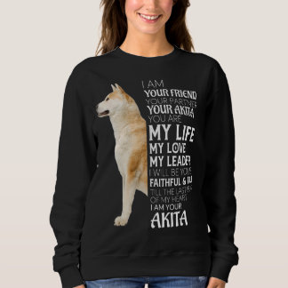 Jag är din vän din partner din Akita Hund D T Shirt