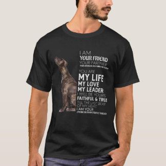 Jag är din vän din partner din amstaff Hund Mamma T Shirt