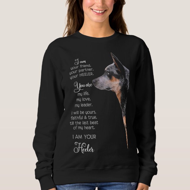 Jag är din vän din partner din heeler t shirt (Framsida)