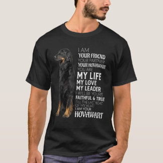 Jag är din vän din partner din Hovawart Hund Mo T Shirt