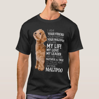 Jag är din vän din partner din Hund Pappa T Shirt