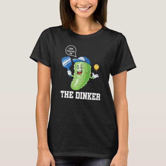 Jag är Dinker Pickleball Player Paddle-grafik T Shirt (Framsida)