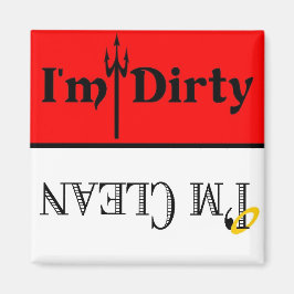Jag är Dirty/Clean Dishwasher Magnet