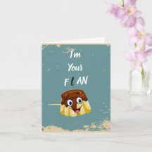 Jag är ditt flan-födelsedagskort