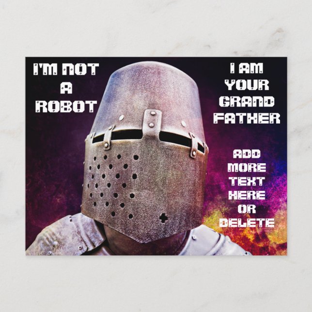 JAG ÄR DITT GRANDFATHER-anpassade. Vykort (Framsida)